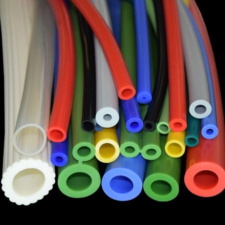 colured silicone tubes