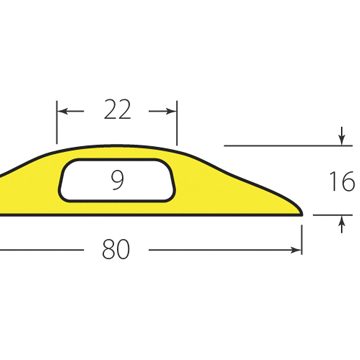 yellow cable protector dimensions