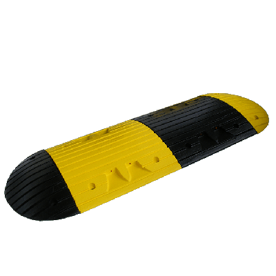 yellow and black interlocking portable speed ramp