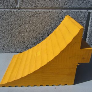 yellow handled chock