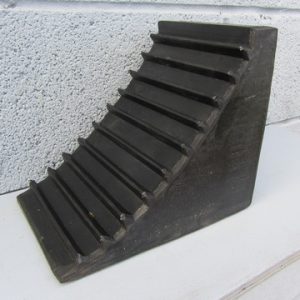 black solid wedge chock