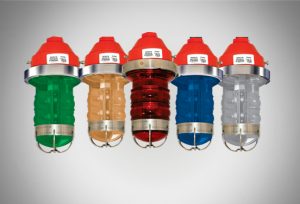 coloured flashing signal lights