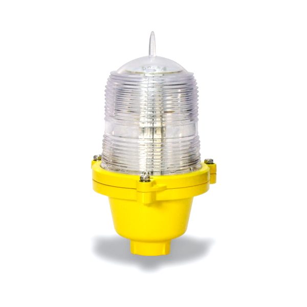 yellow led based low intensity obstruction light