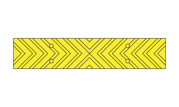 yellow chevron strip