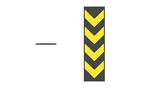 reflective chevron wall guard