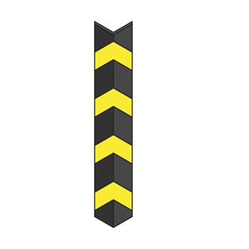black and yellow straight corner protector