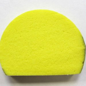 black and yellow round foam edge