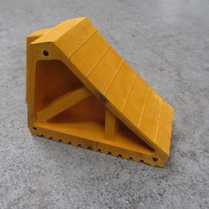 yellow hgv chock