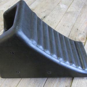 black handled rubber chock