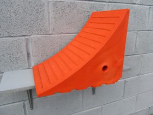 red pu dumper truck chock
