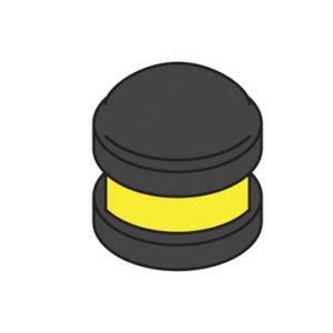 black bollard cap