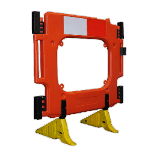 clearpath orange traffic barrier