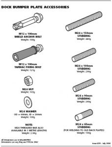 dock bumper plate accessories