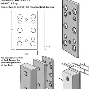 dock bumper plate assembly