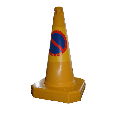 yellow traffic cone