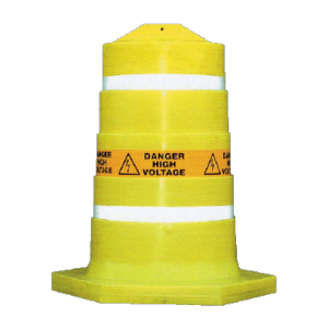 yellow high voltage cable cover