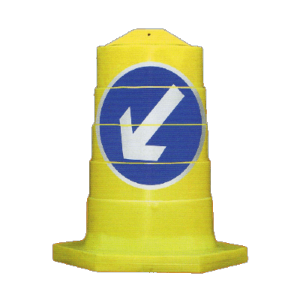keep left traffic barrier