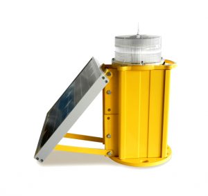 yellow solar led based medium intensity obstruction light