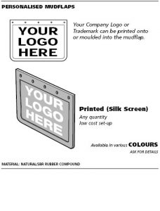 personalised mud flaps