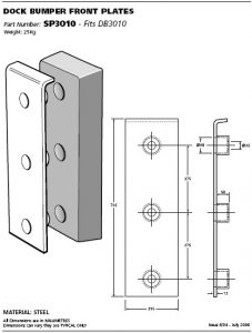 dock bumper front plates