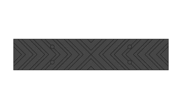 black chevron strip