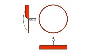 circular convex mirror