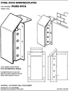 steel dock bumpers/plates