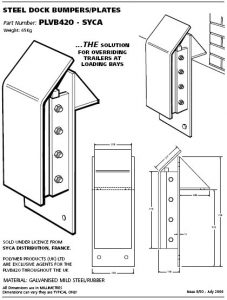 steel dock bumpers plates