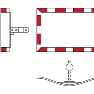 rectangular convex mirror